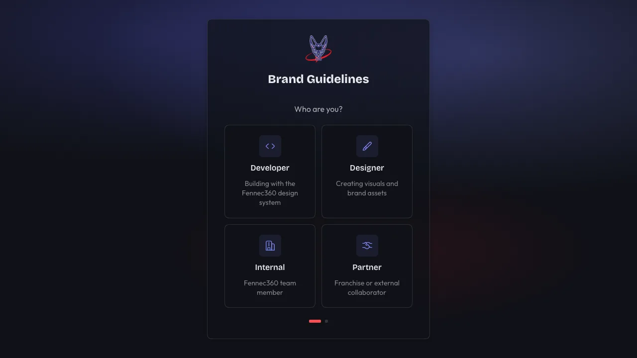 Fennec360 brand guidelines site