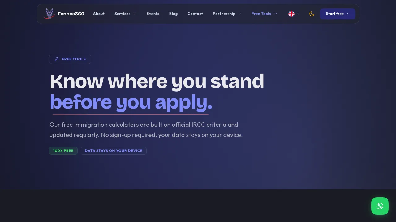 Fennec360 free immigration tools