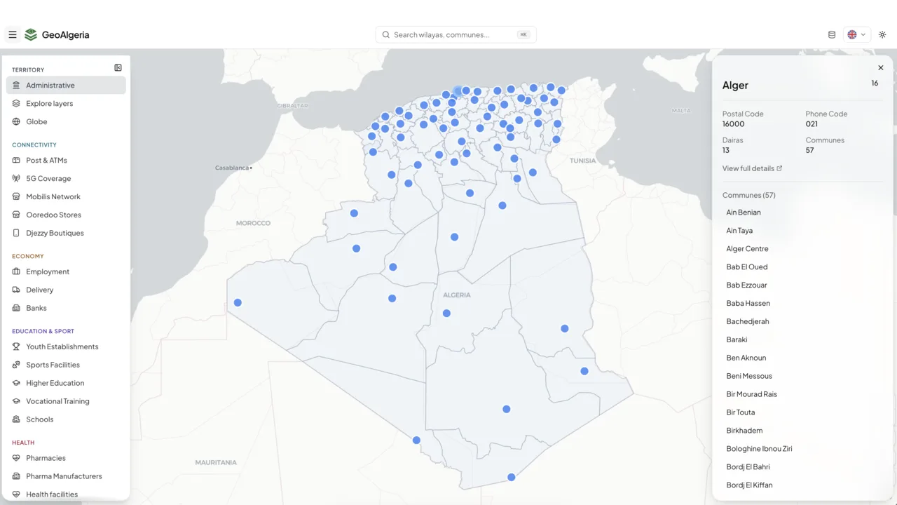 GeoAlgeria screenshot