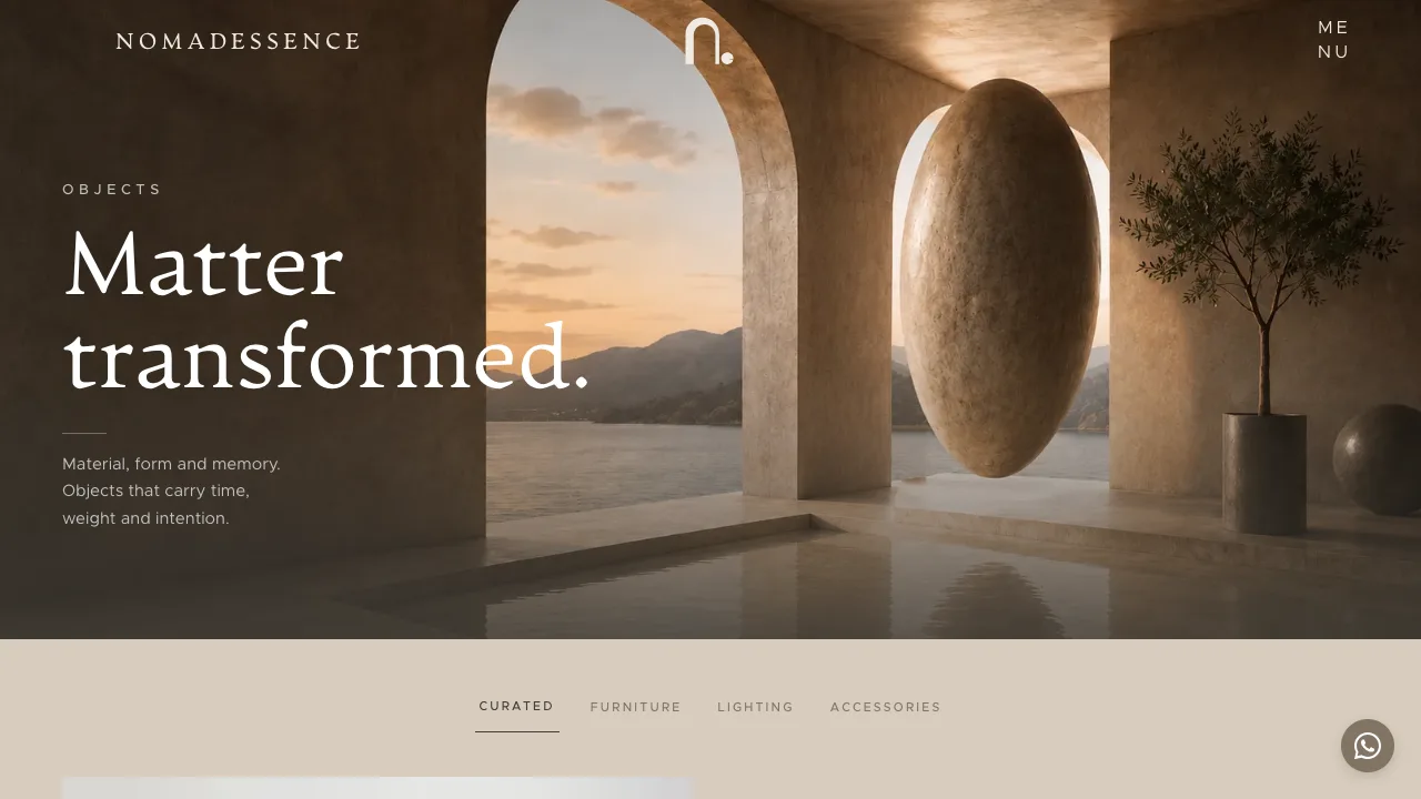 Nomadessence Objects section