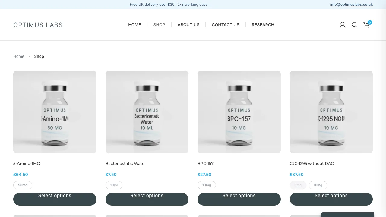 Optimus Labs shop